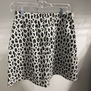 Loft Leopard Print Skirt Sz Small